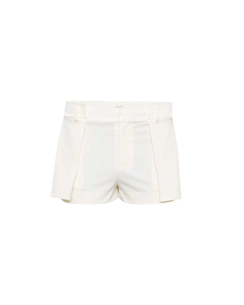 Sélone White Elen Double Layer Shorts Creme