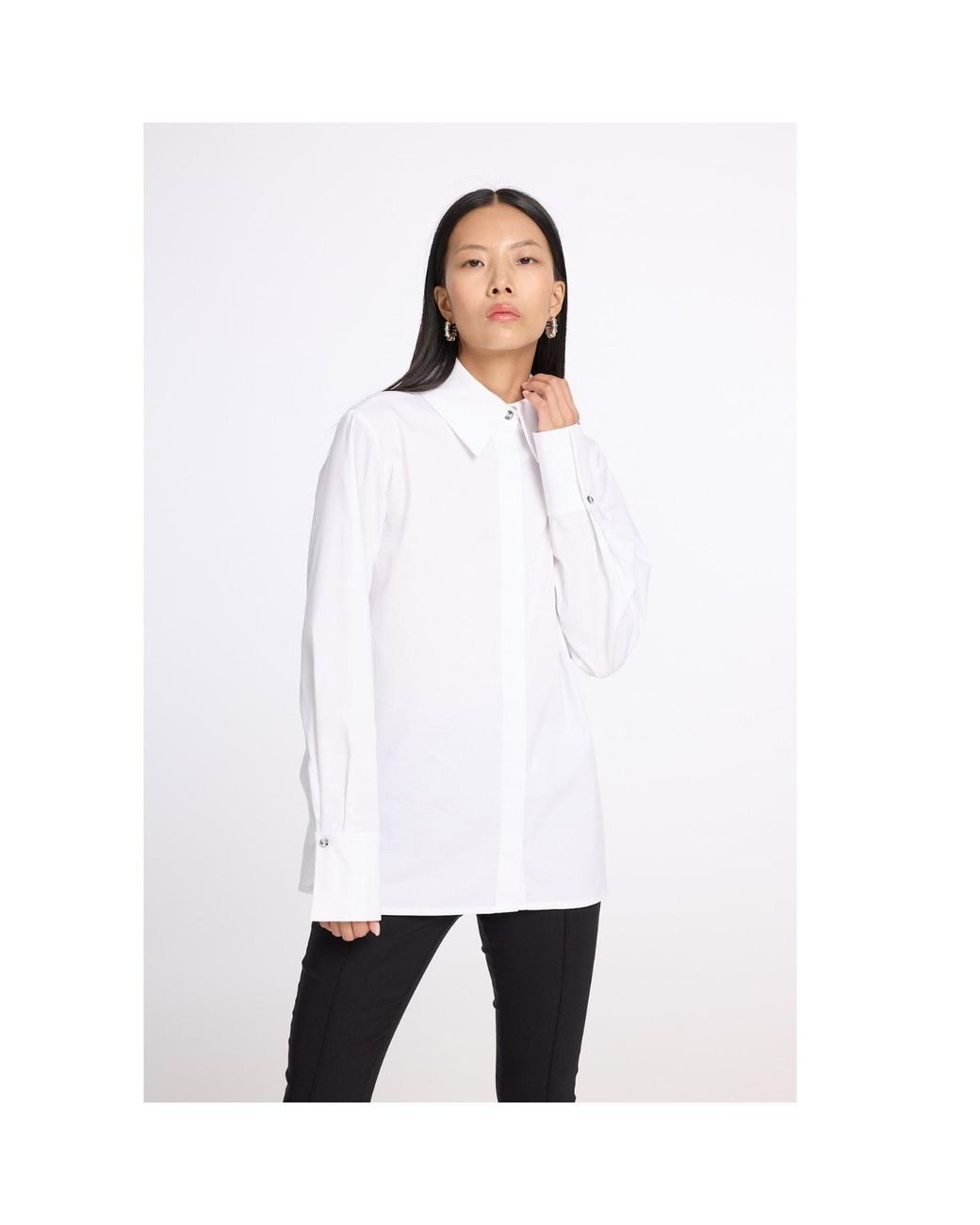 Mirimalist White Cape Shirt