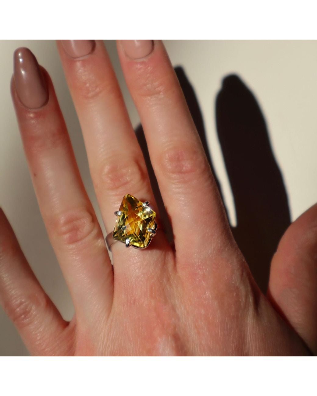 Mineralgems•Studio Metallic Citrine Quartz Ring
