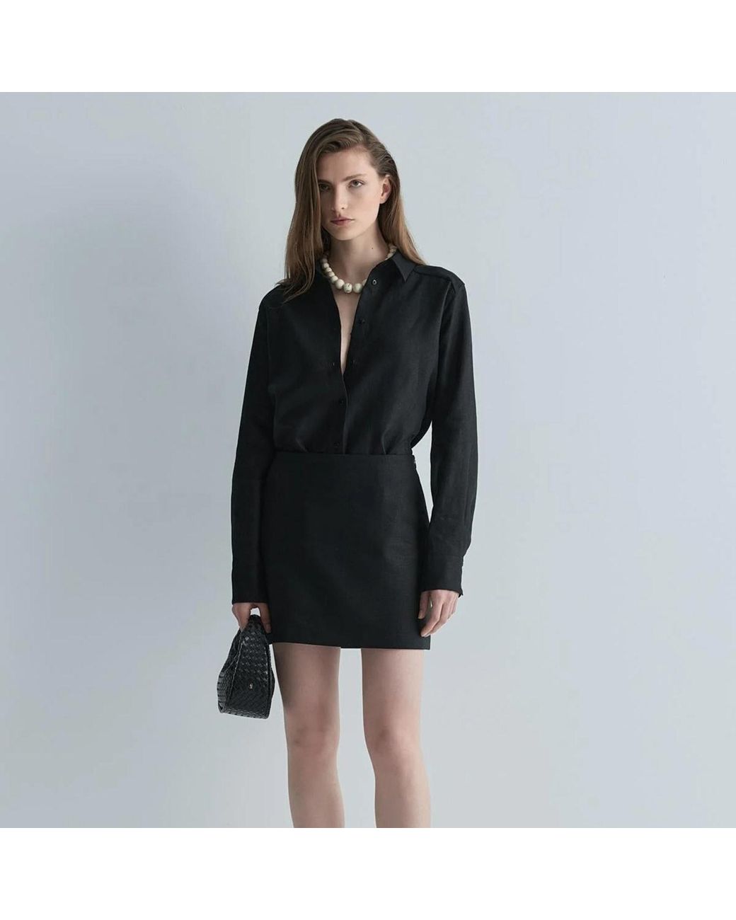 Sd Collection Black Joli Leather Mini Bag