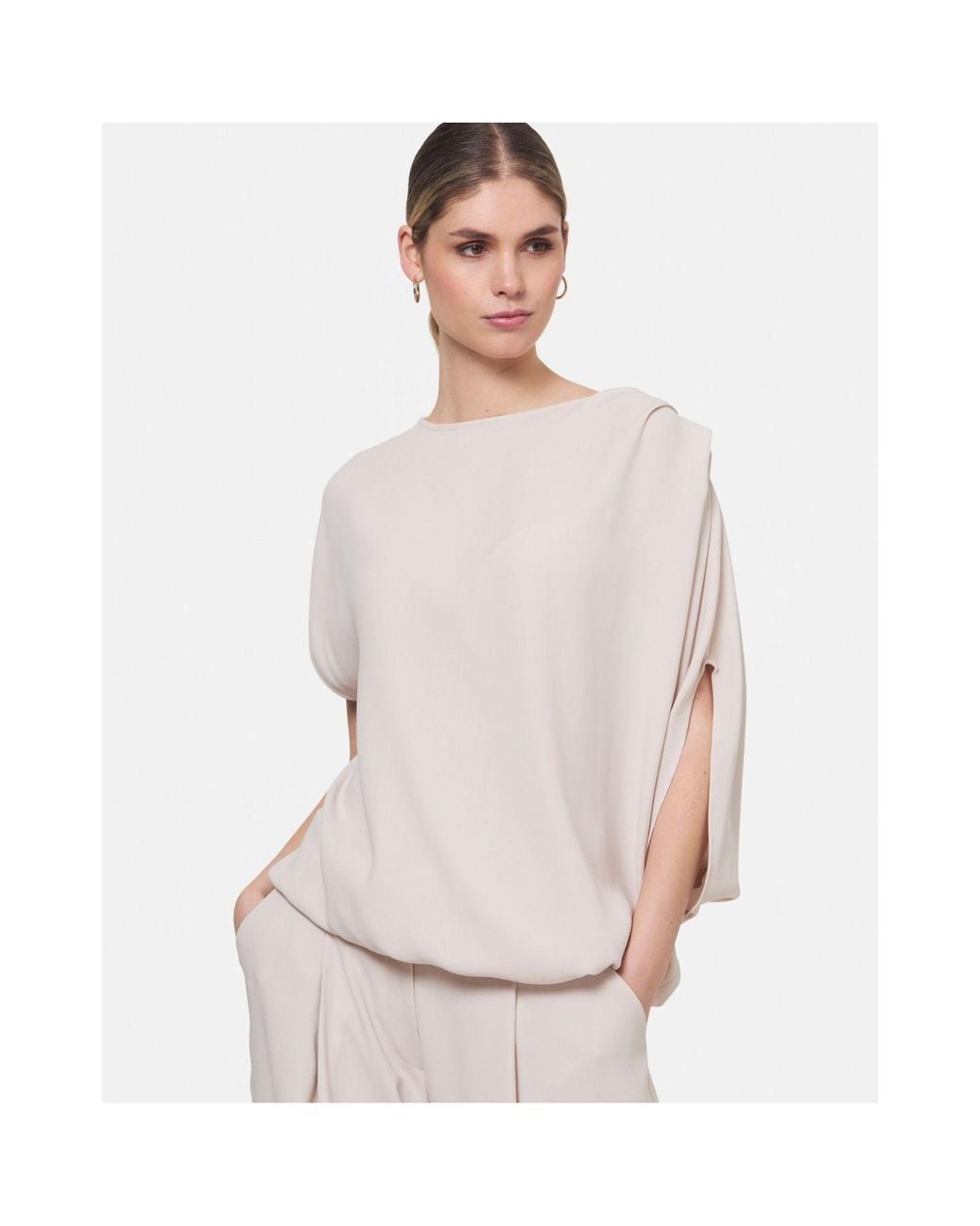 Helen Mcalinden Pink Neutrals Berna Natural Pearl Blouse