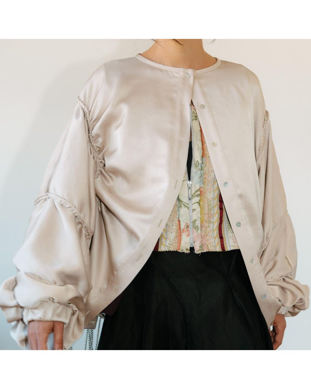 Raxada Natural Neutrals Atalaya Bomber Satin