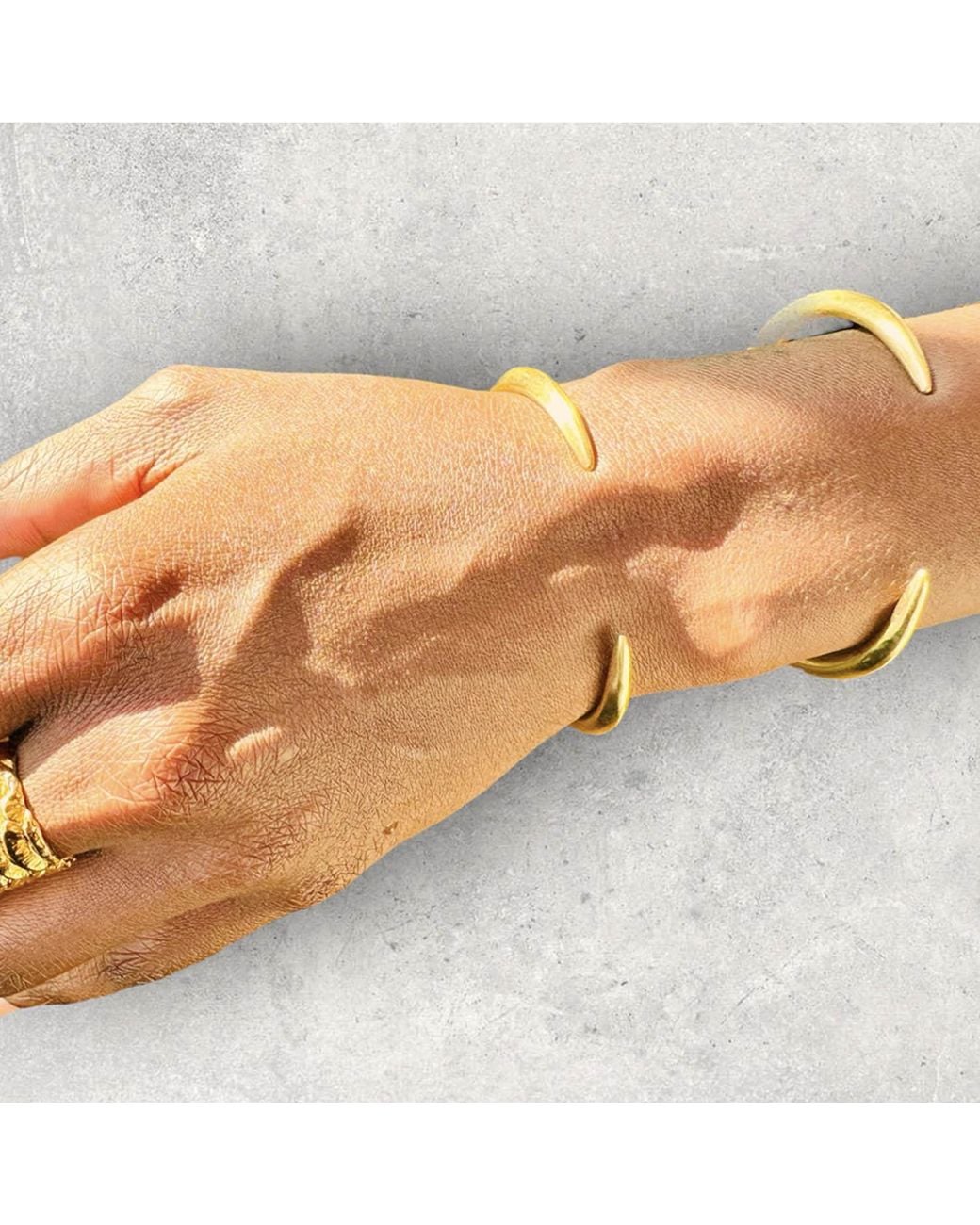 Aki Roc Jewelry Metallic The Inca Open Cuff Bracelet