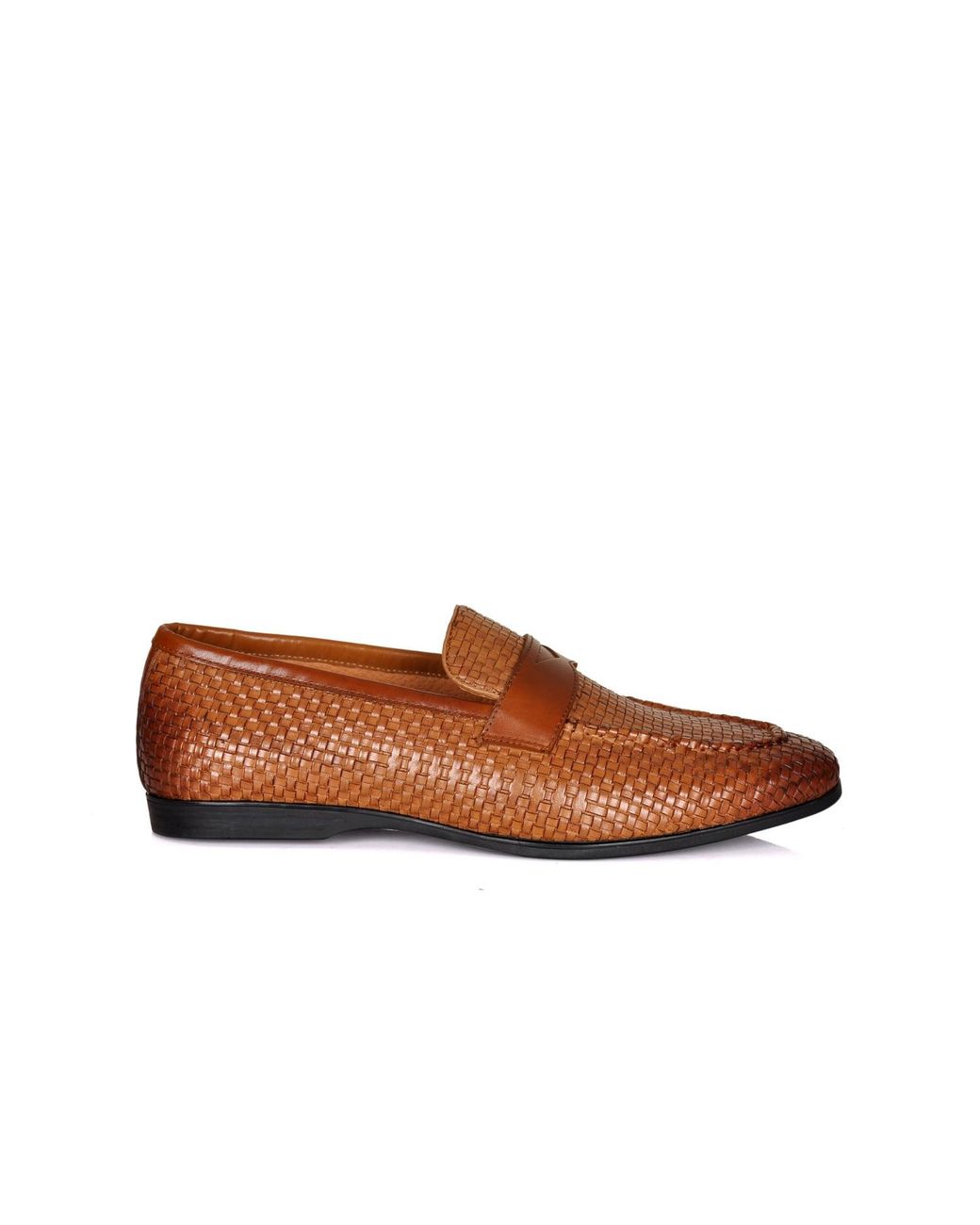DAVID WEJ Brown Lorenzo Woven Loafers for men