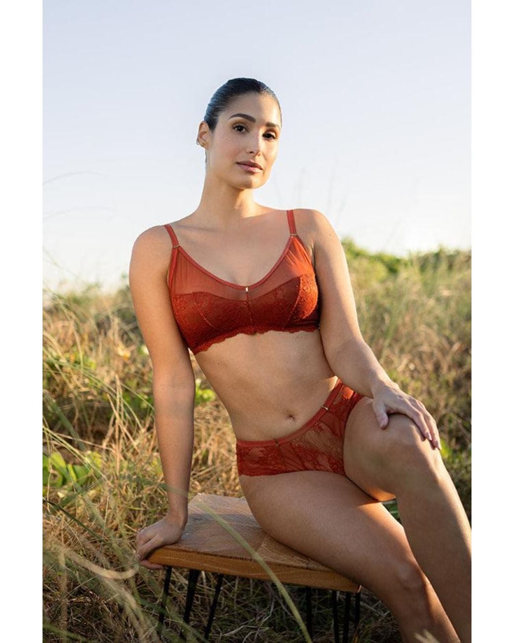 Carol Coelho Red Magmatica Lava Stretch Panty