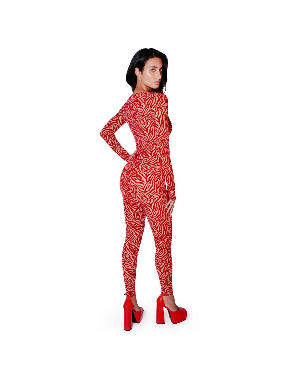 Perilla Lingerie Red Kendall Jumpsuit Long