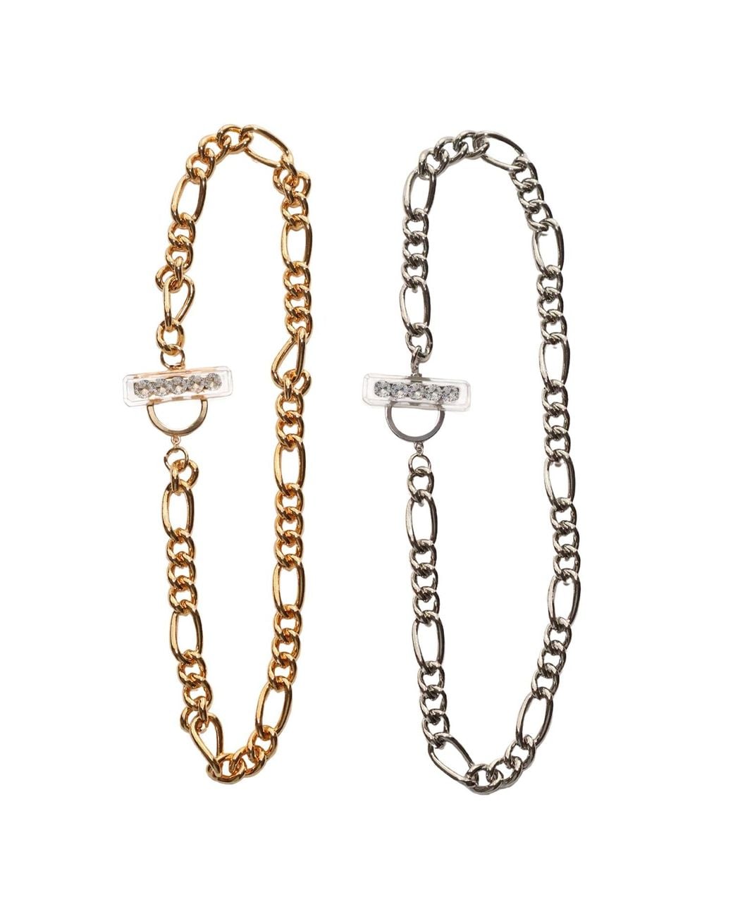 Iostudio Metallic Glam Chain Mantel Necklace