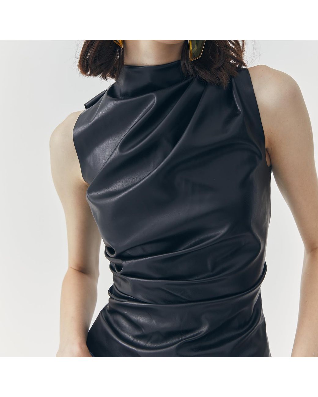 Ats the Label Black Juno Leather Tank