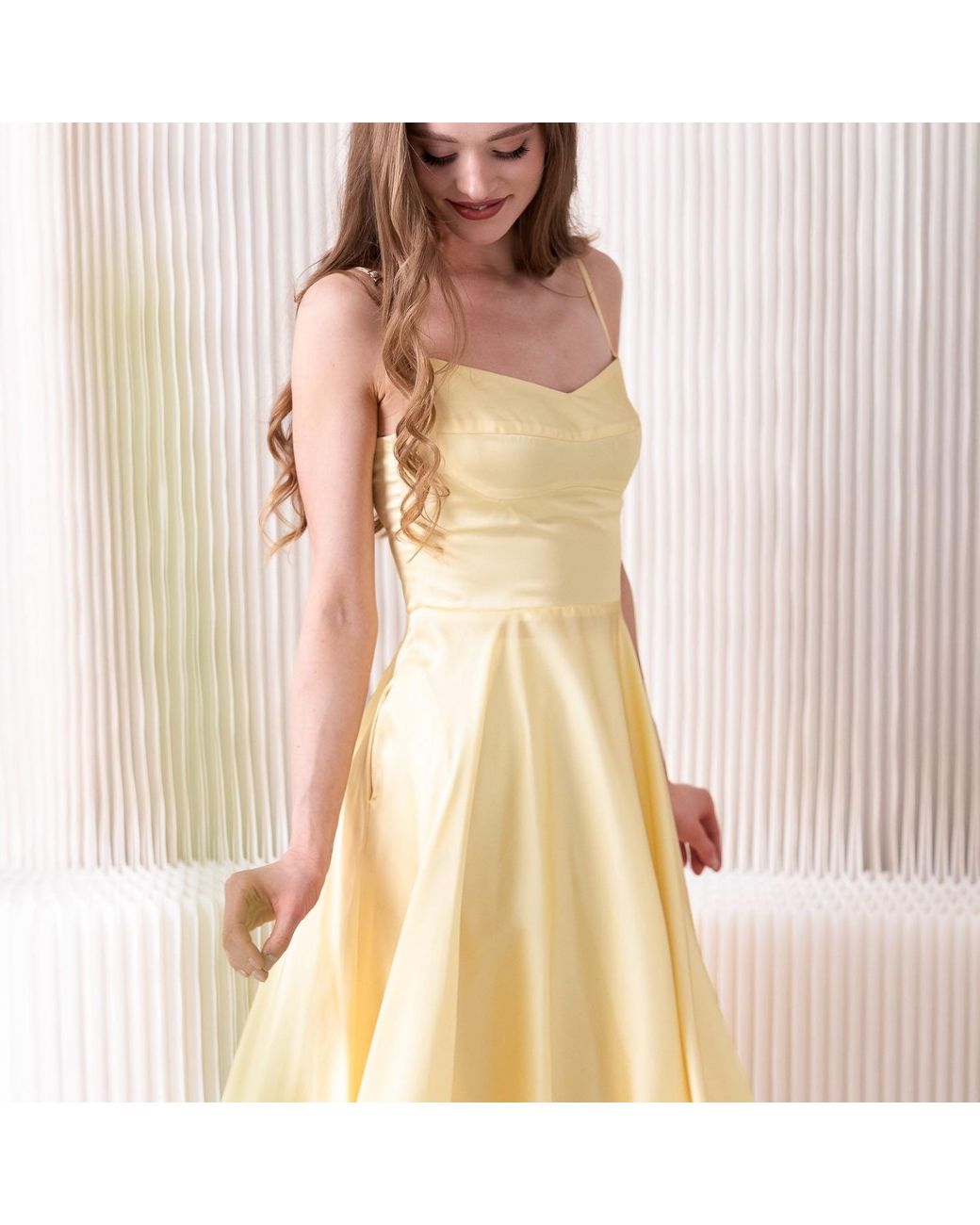 RainSisters Yellow Soft Sundress: Vanilla Sunbeam