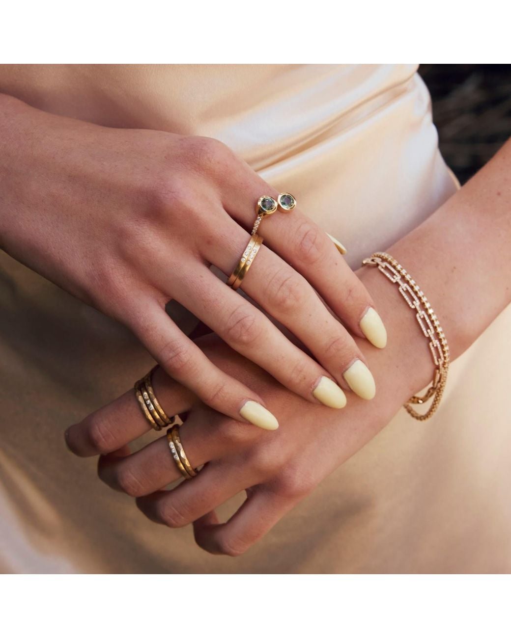 Jewelbird Yellow Diamond Stacking Ring