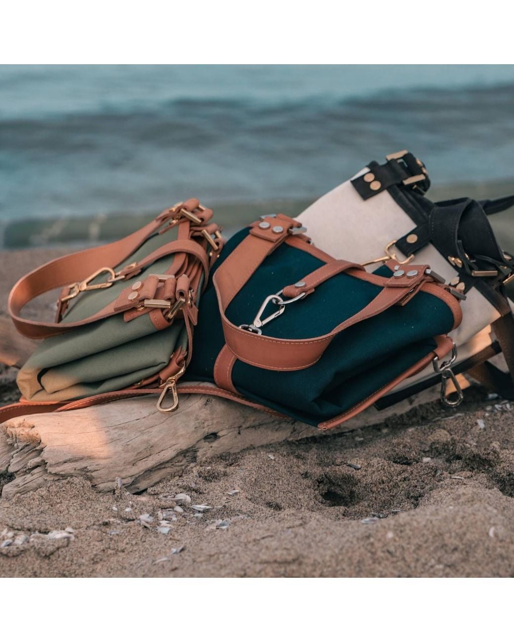 Pier Sicilia Blue Salina Tote Canvas Dark for men