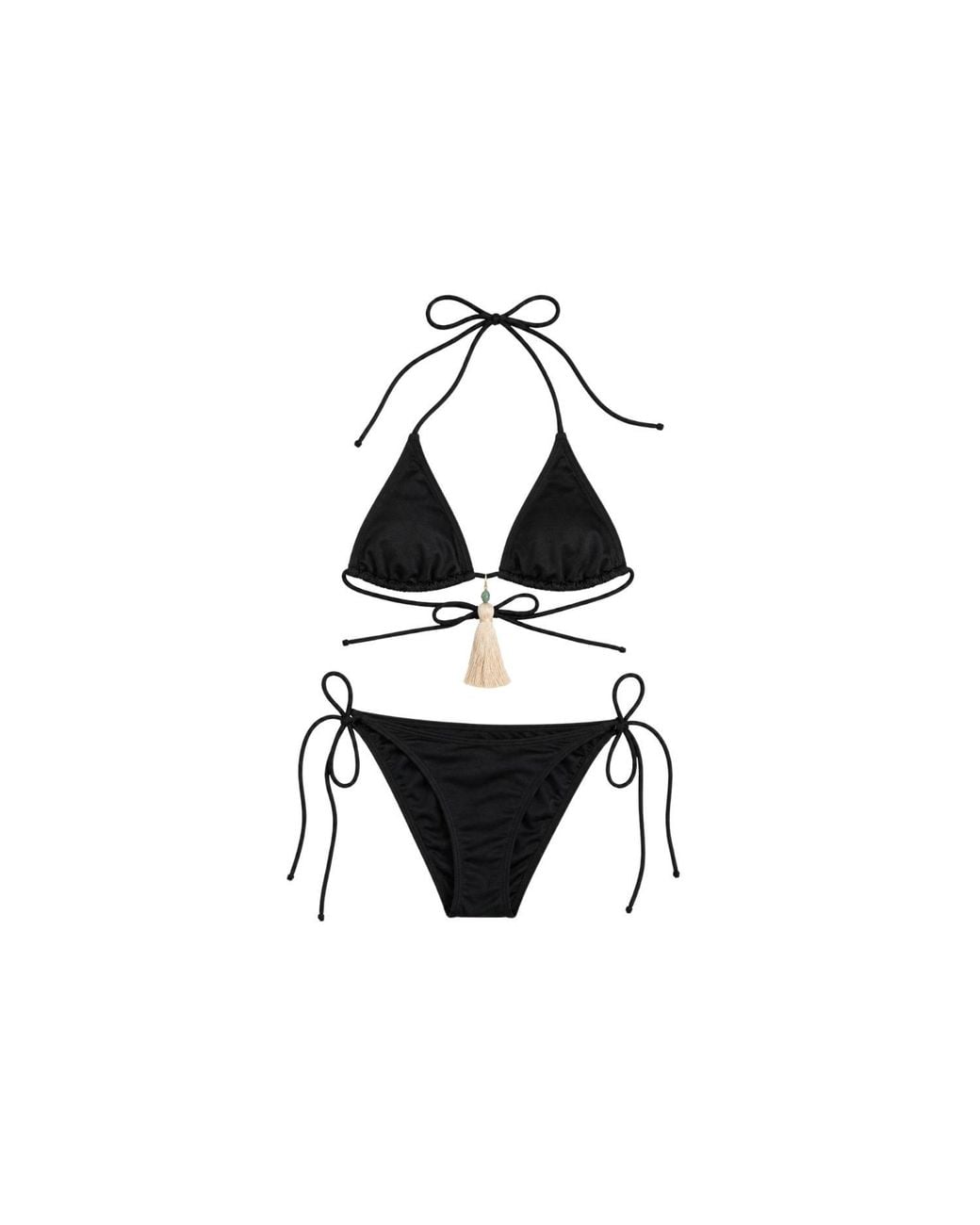 Luisadelmar Swimwear Black Sabina Bikini