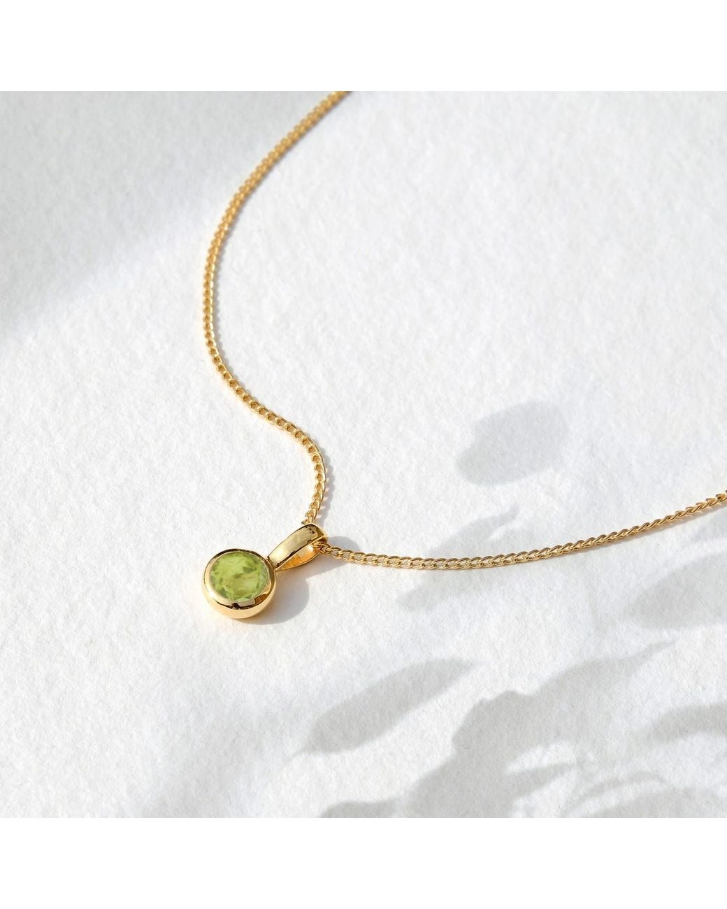 Charlotte's Web Jewellery Metallic August Birthstone Vermeil Necklace
