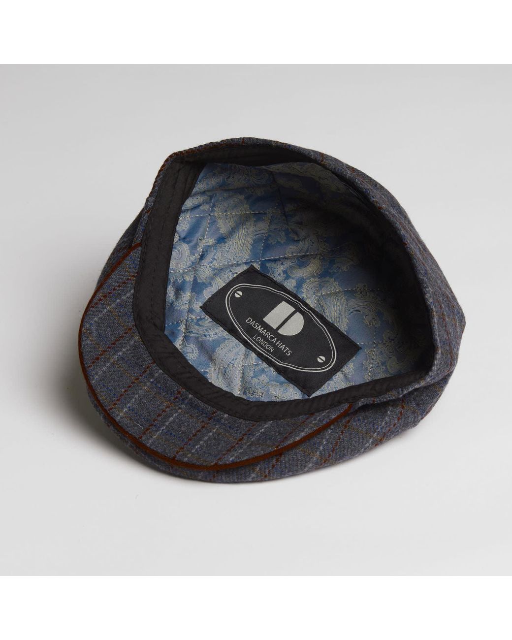 Dasmarca Hats Gray Tailor Ukrainian Tweed Wool Cap For for men