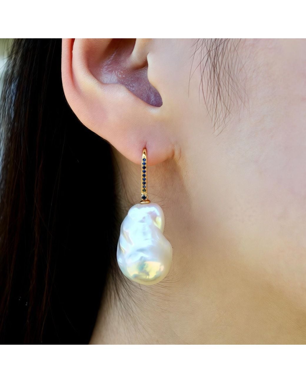 Kai Fine Jewelry Pink Solid Natural Sapphire & Baroque Pearl Convertible Drop Earrings