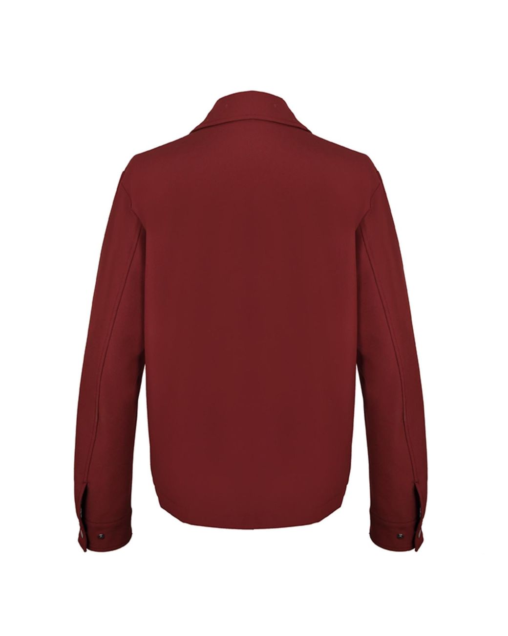 DAVID WEJ Red Ashford Relaxed Aviator Jacket for men