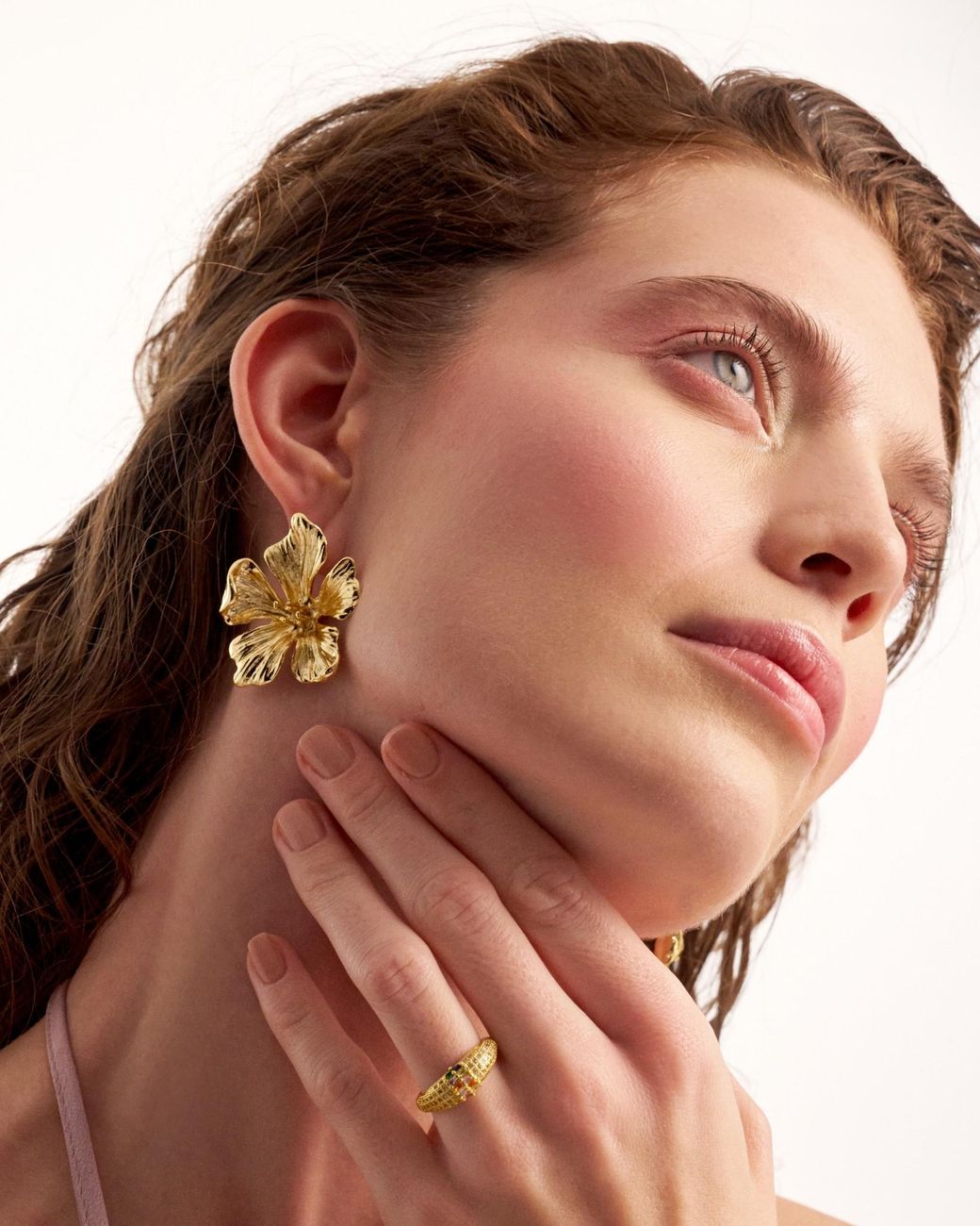 Kybele Studio Metallic Flora Earrings