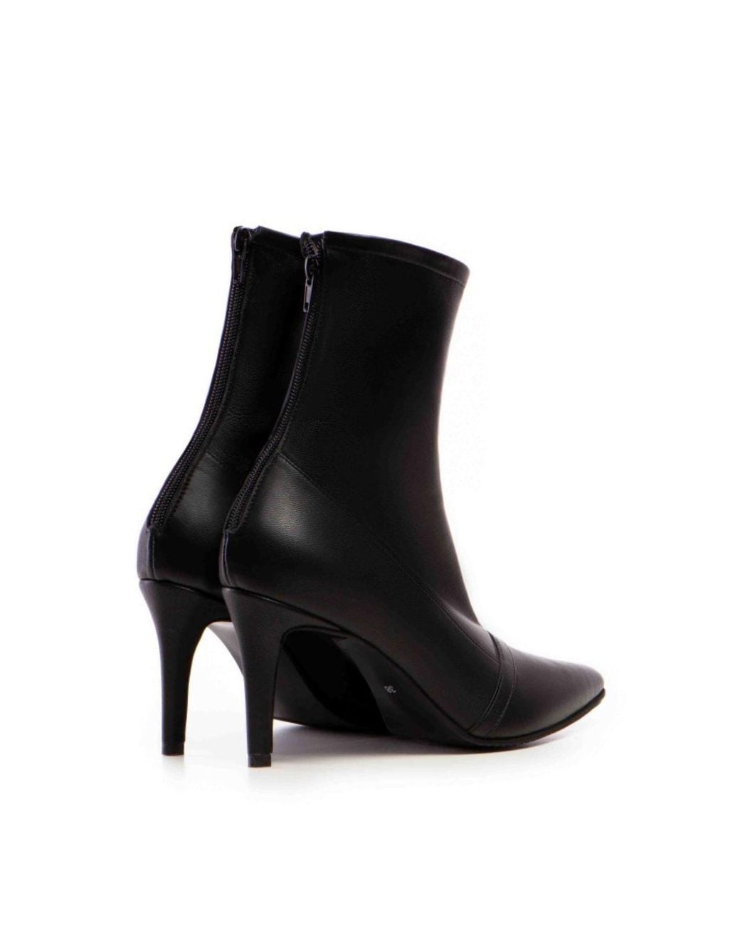 The 5Th Element Black Vanya Stretch Leather Mid-Boot