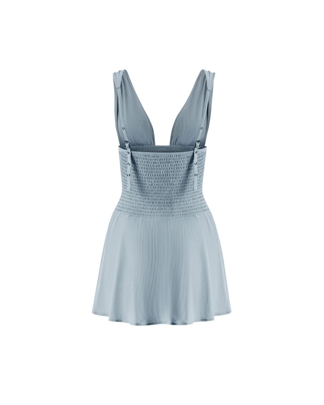 OW Collection Blue Alba Mini Dress