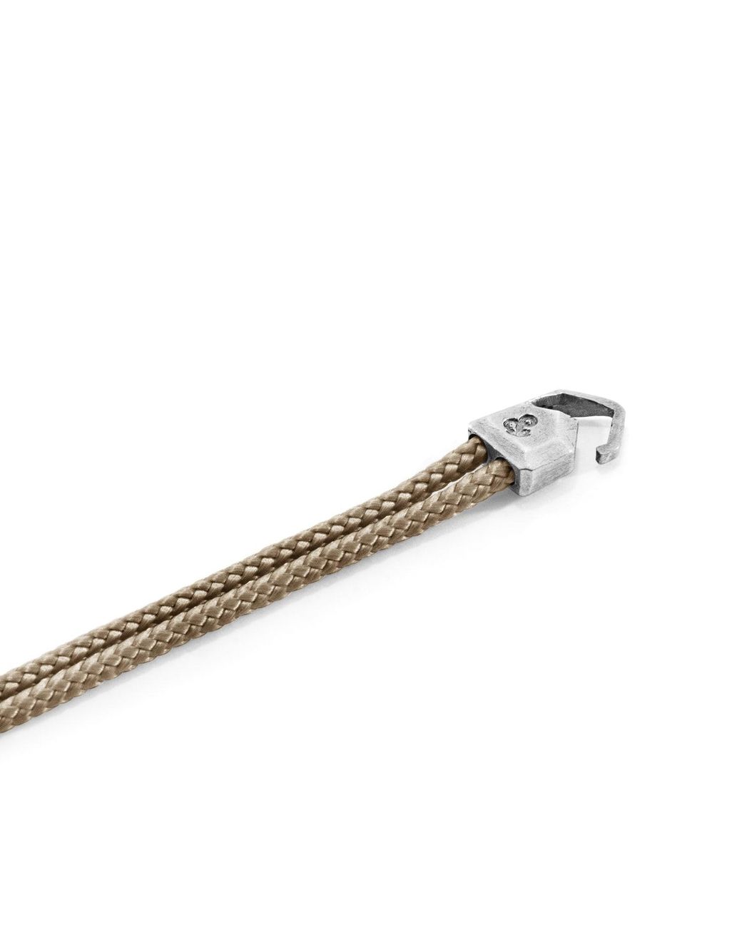 Anchor and Crew Metallic Sand Cromer & Rope Bracelet for men