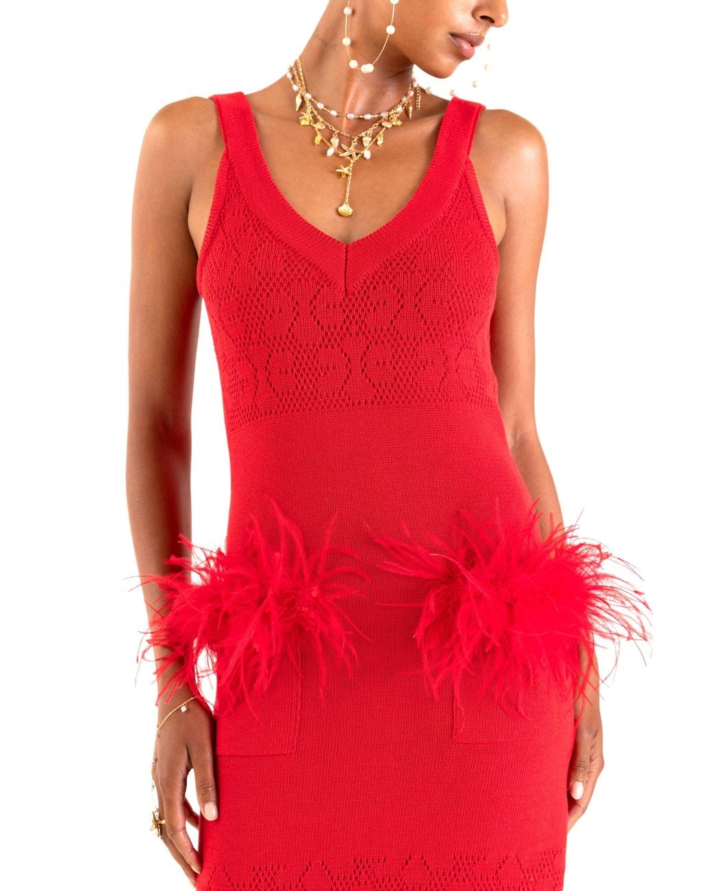 Andreeva Red Knit Dress