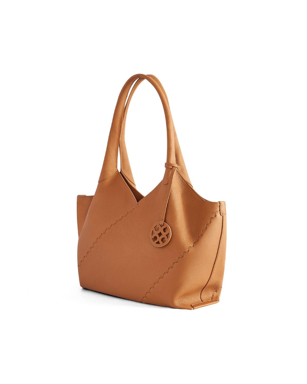 Orange Cube Brown Everyday Large Slouchy Tote