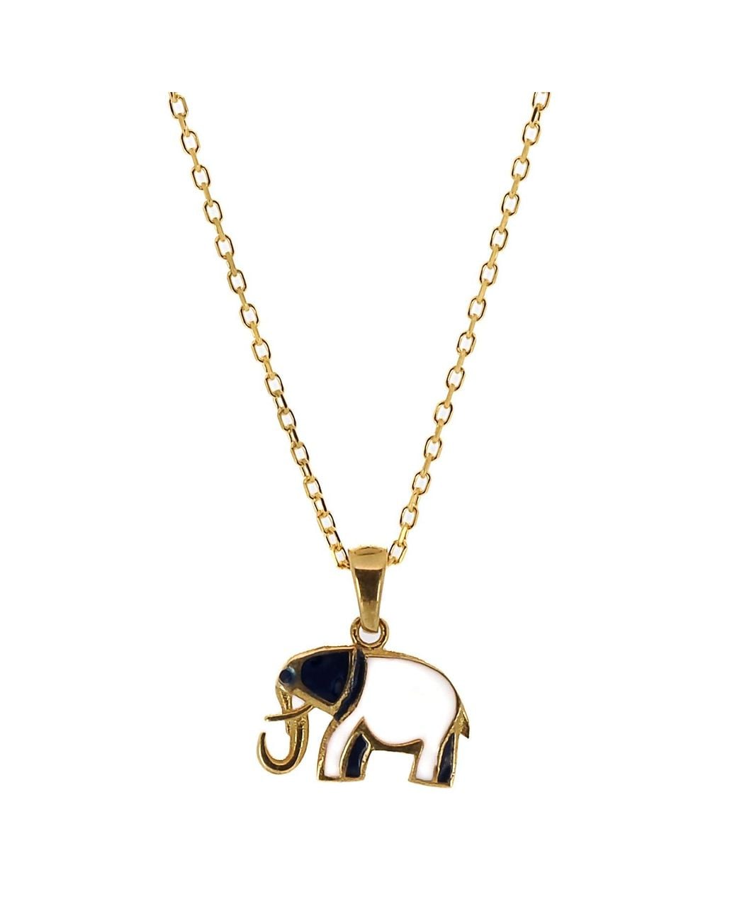Ebru Jewelry Metallic And Elephant Necklace