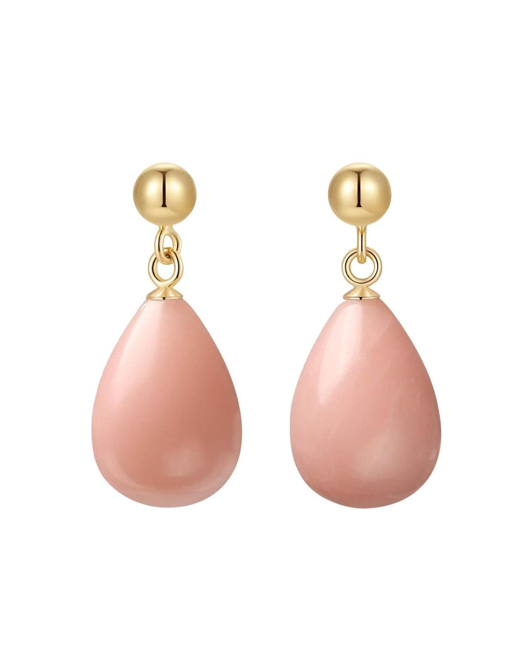 Katy Faye Pink October Opal Earrings