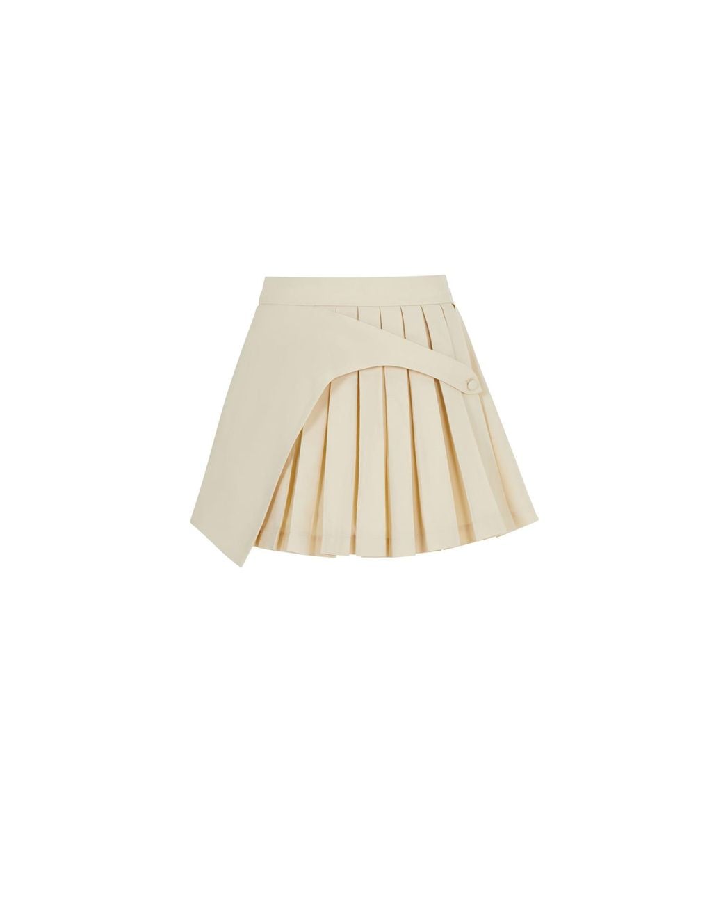 Herfetch Natural Neutrals Varsity Mini Skirt-Cream