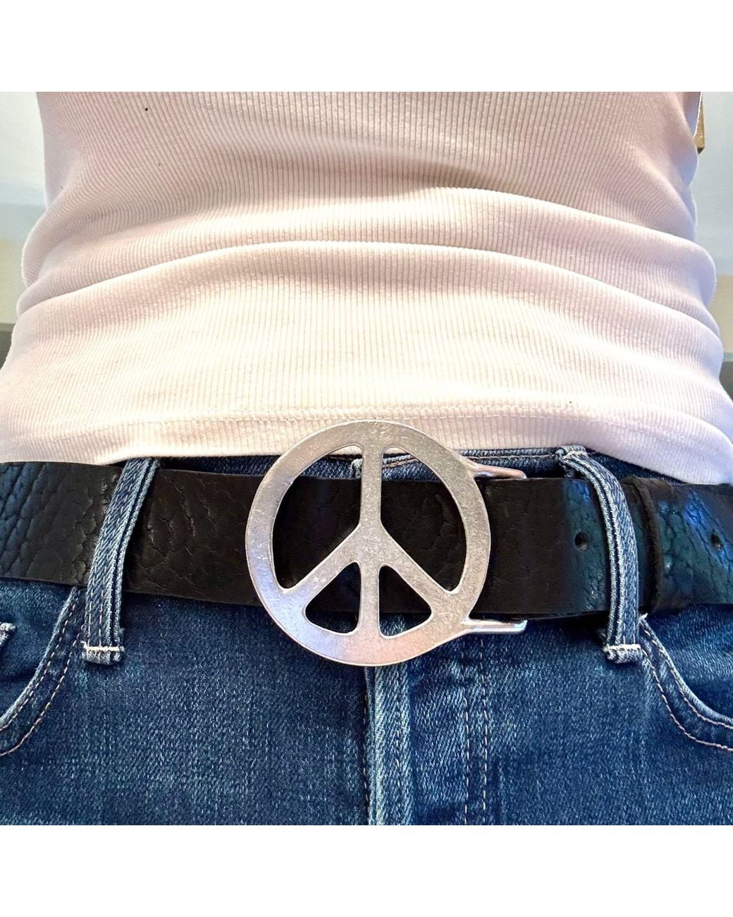 Lynn Tallerico Black Peace Belt