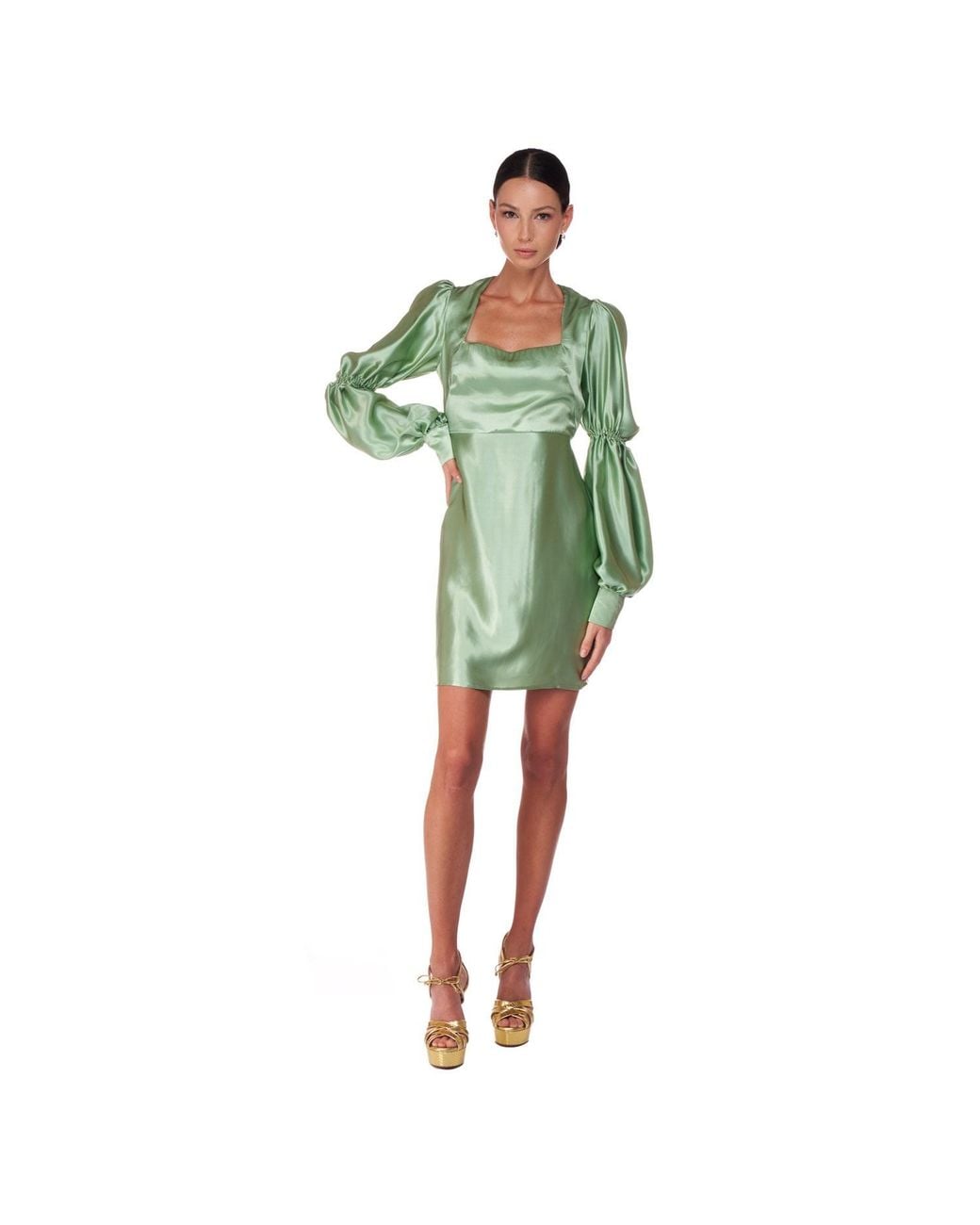 Sofia Tsereteli Green Short Light Dress