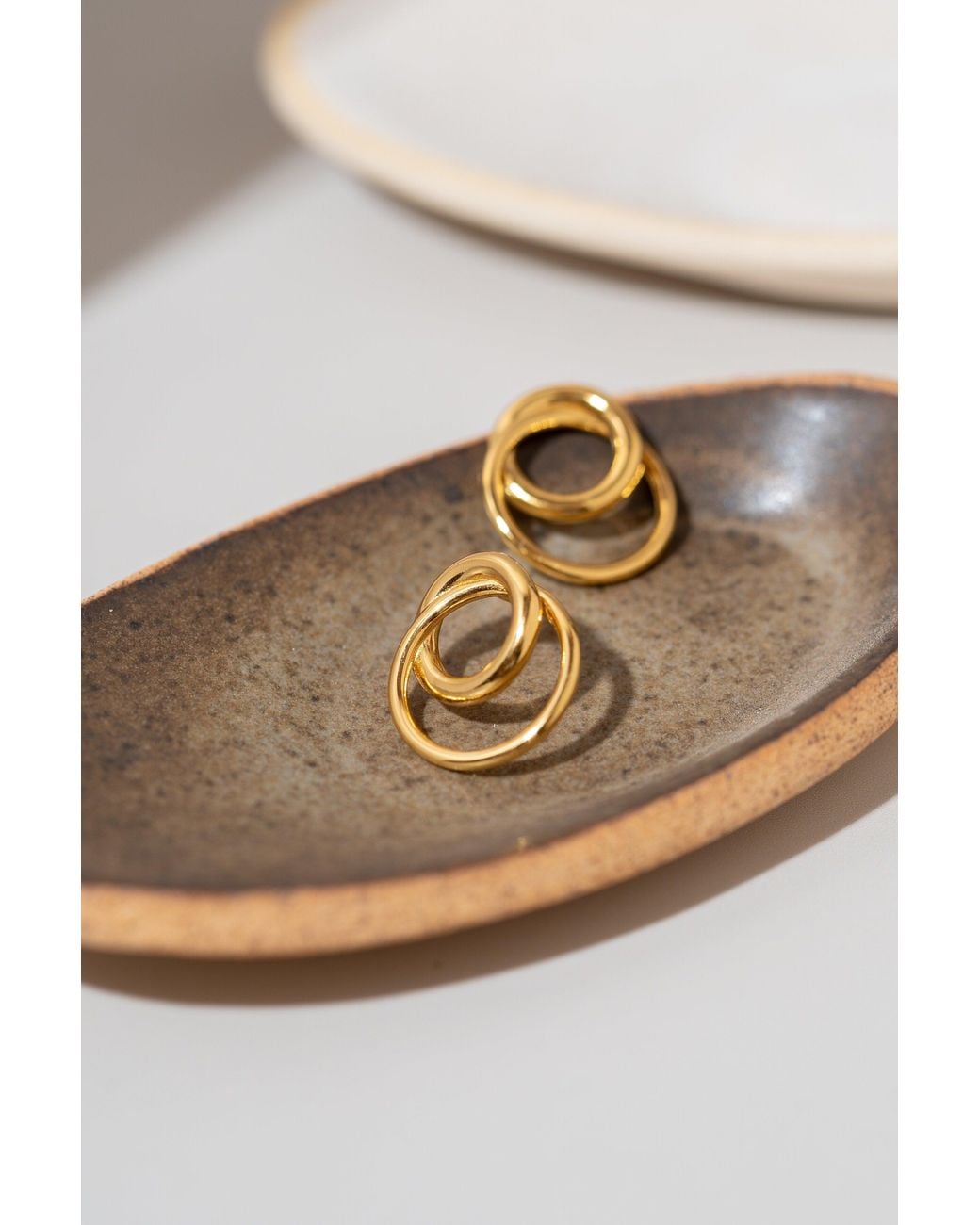 Zynnia Collective Metallic Circle Studs