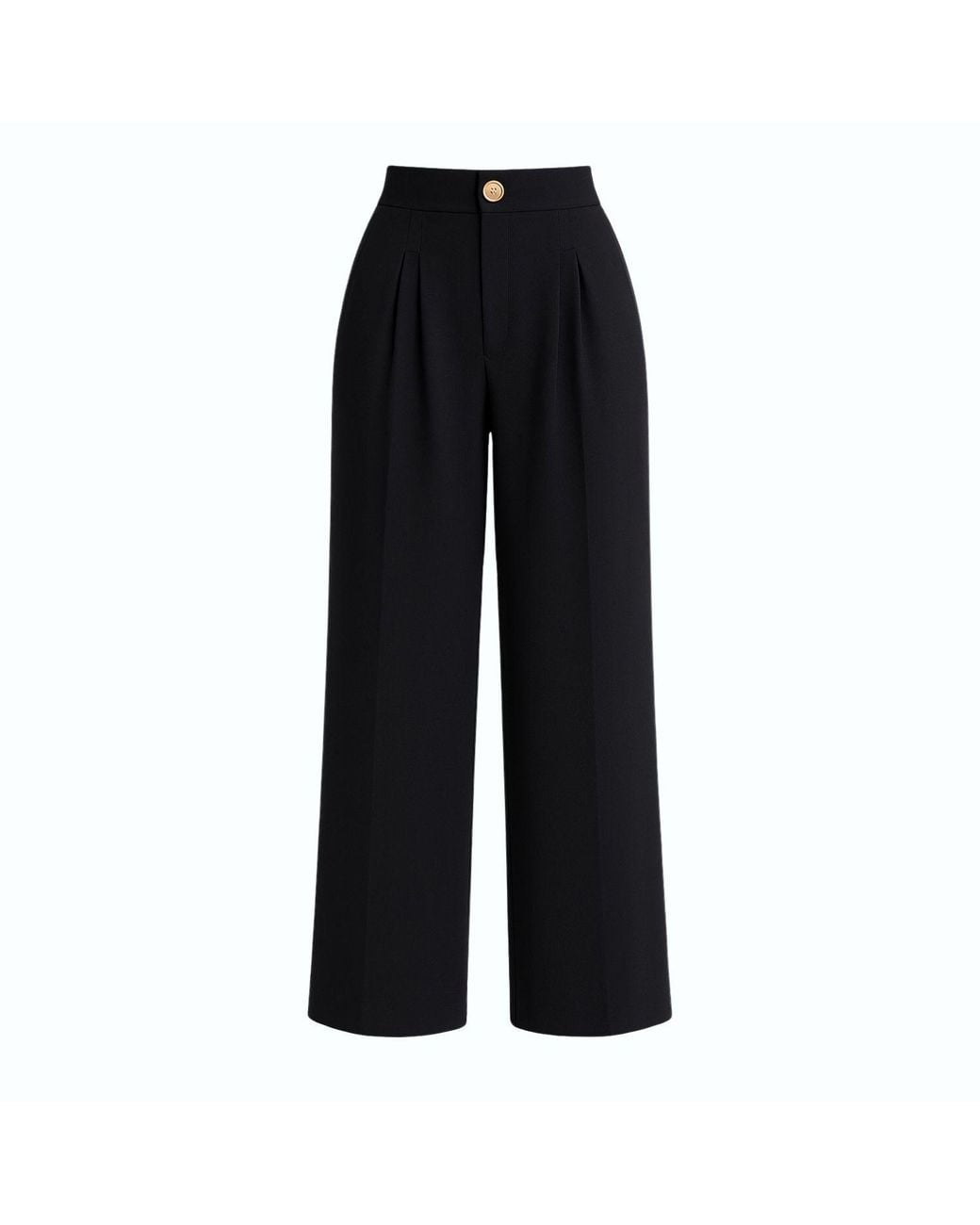 Monlicia Black Elara High Waist Pleated Trousers –
