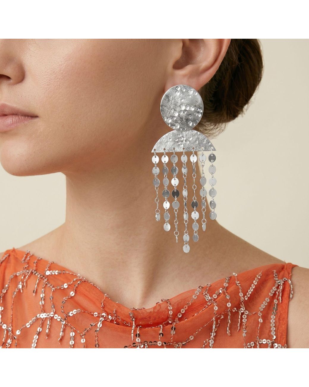 Jaredjamin Metallic Koren Clip On Earrings