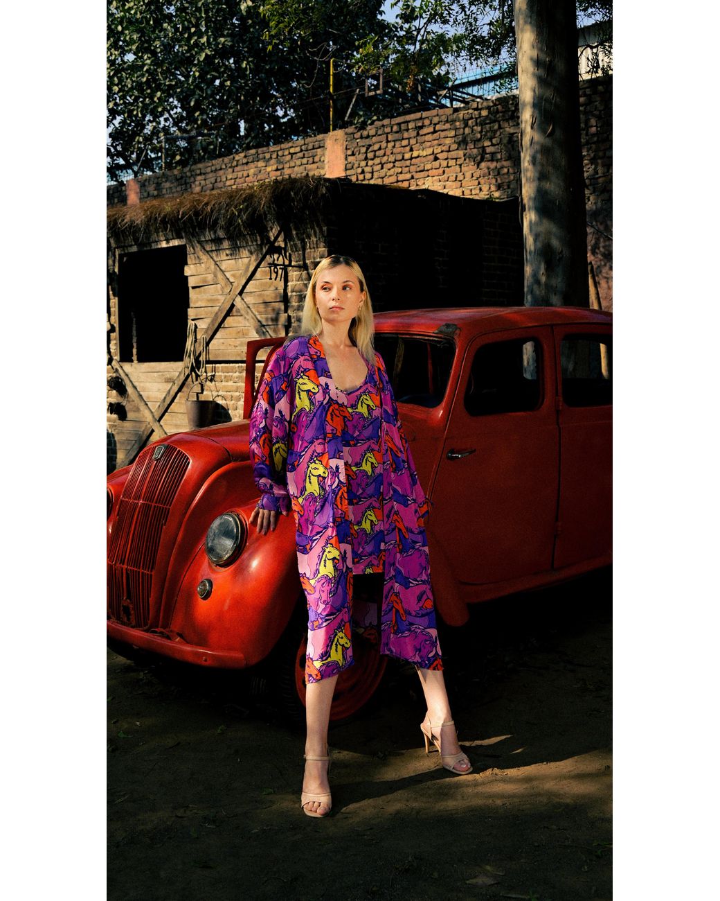 Any Old Iron Purple Runaway Short Dress