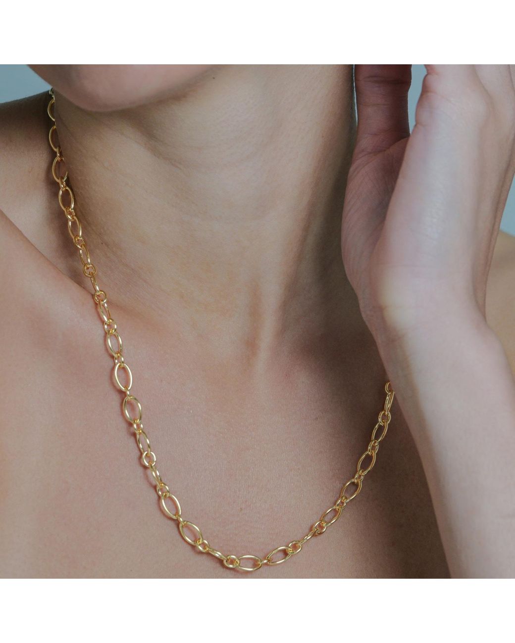 Onia Metallic Citrus Chain Necklace