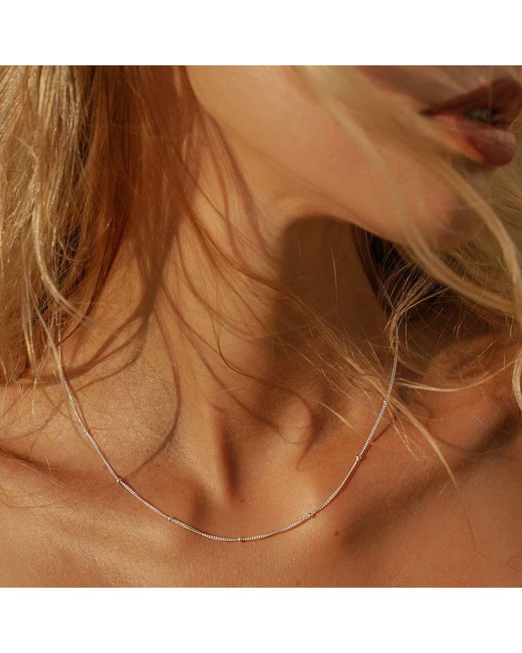 Charlotte's Web Jewellery White Satellite Curb Chain