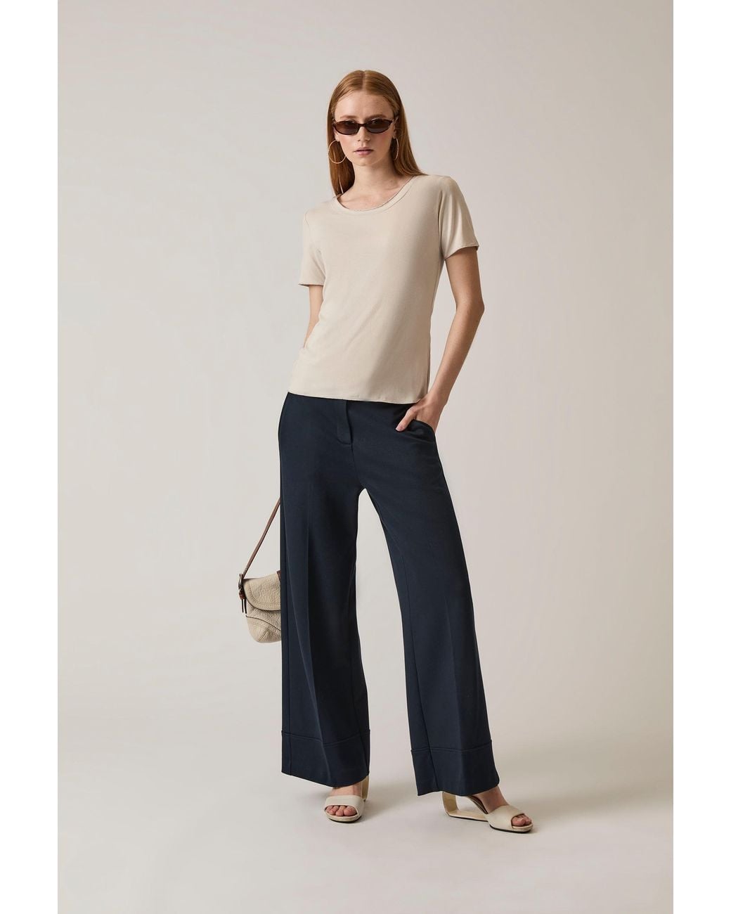 James Lakeland Natural Short Sleeve Top