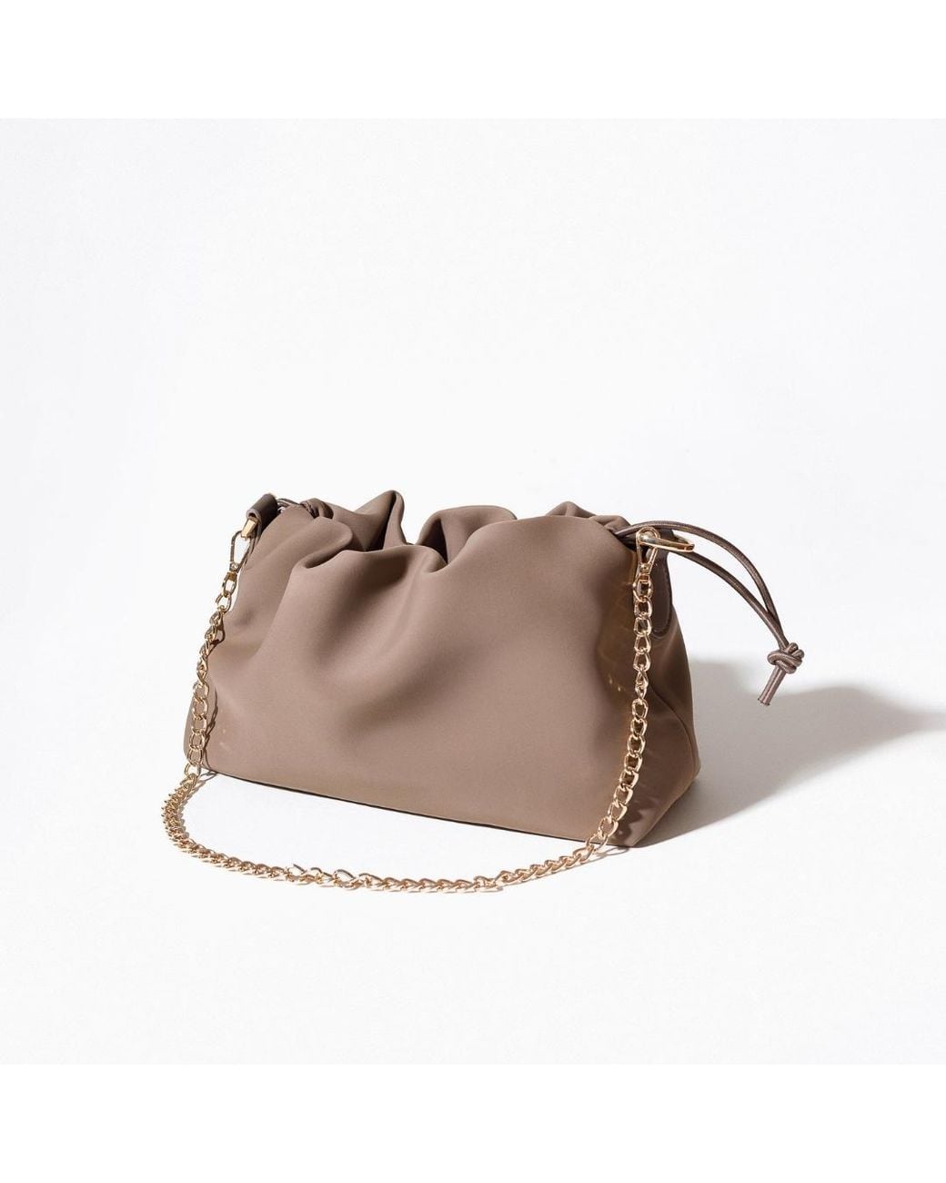 Pop Ups Brand Puff Clutch Mocha in Brown | Lyst UK