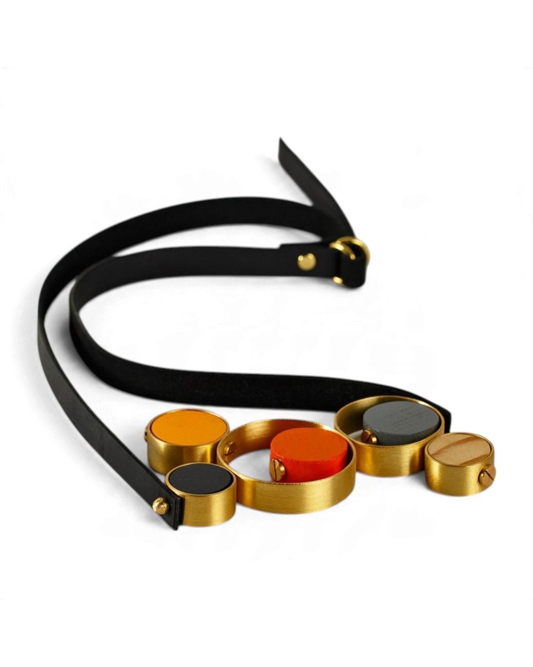 Svetlana Vukov Black Five Orbits Necklace