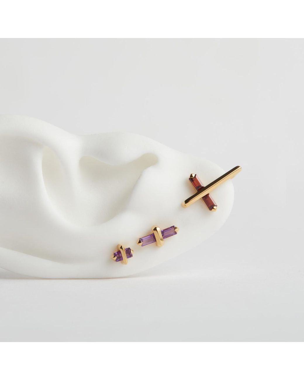 Kasun Metallic Angel Kiss Earring – November – Topaz – Vermeil