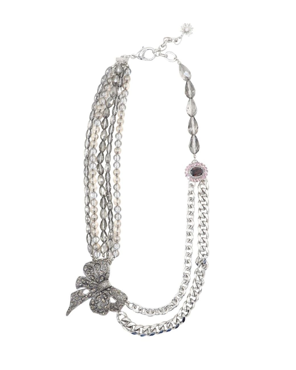 Sita Nevado White Lazo Necklace