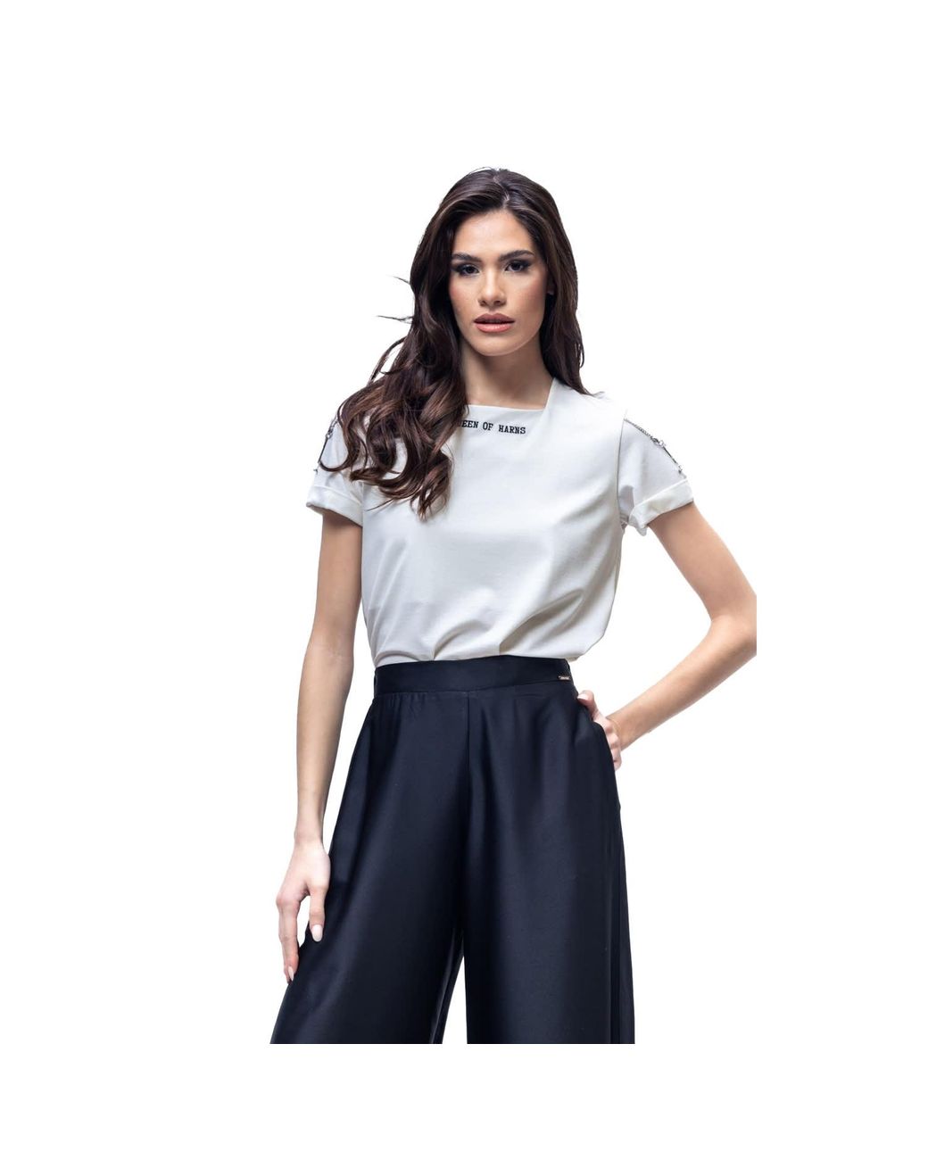 Vazaf White Square Shirt