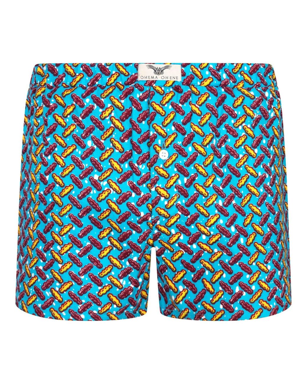 Ohema Ohene Blue Cotton Boxer Shorts Coca for men
