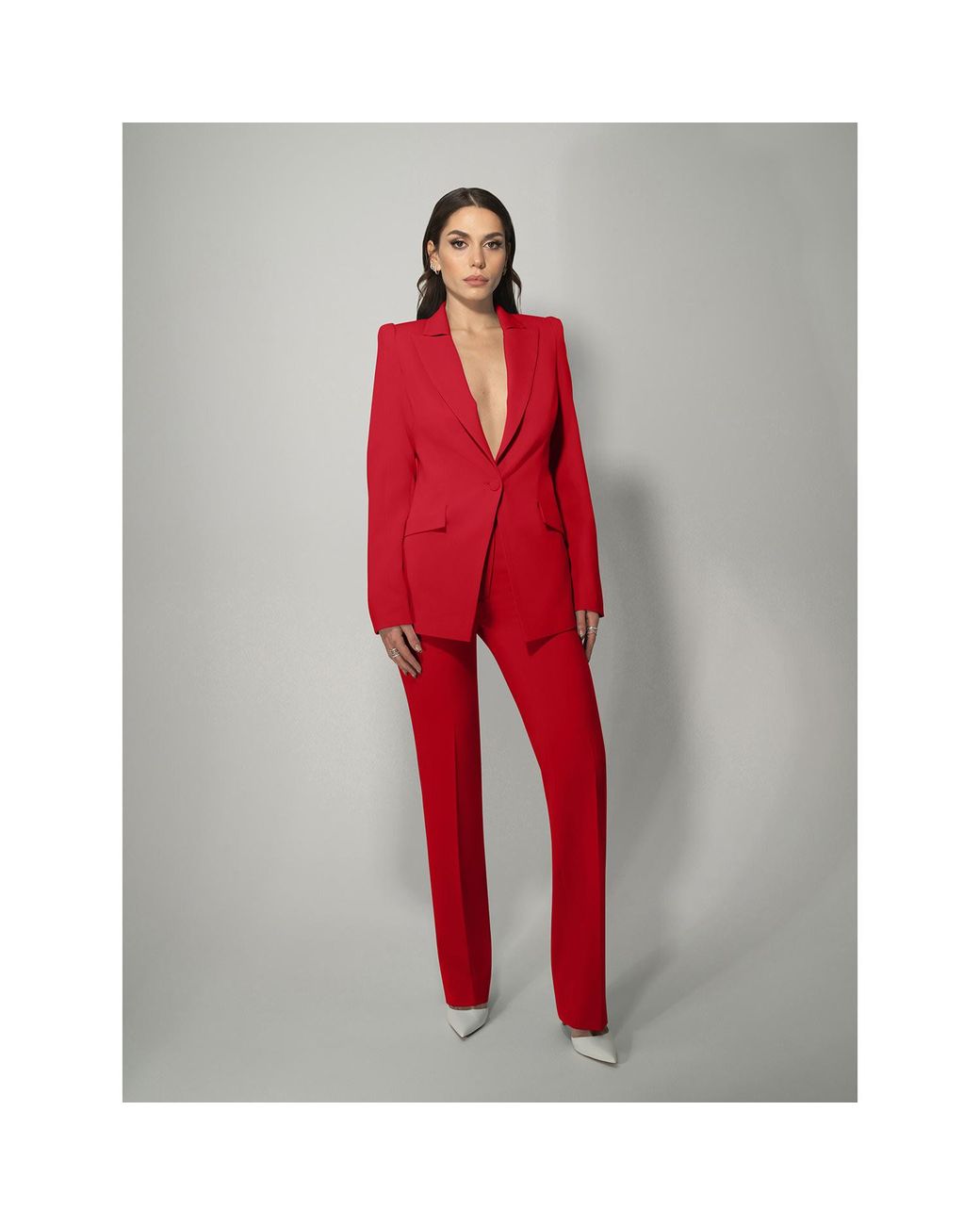Tia Dorraine Illusion Classic Tailored Blazer