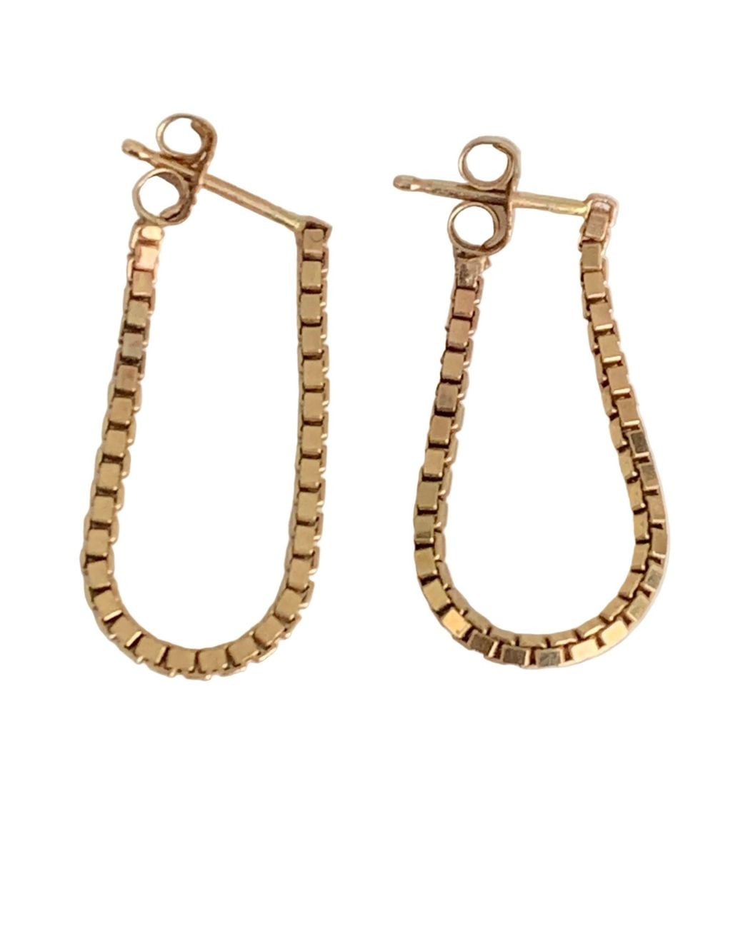 Florentis Jewellery Metallic Box Chain Earrings