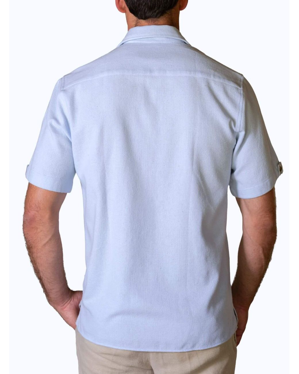 Koy Clothing Blue Air Weave Shirt for men