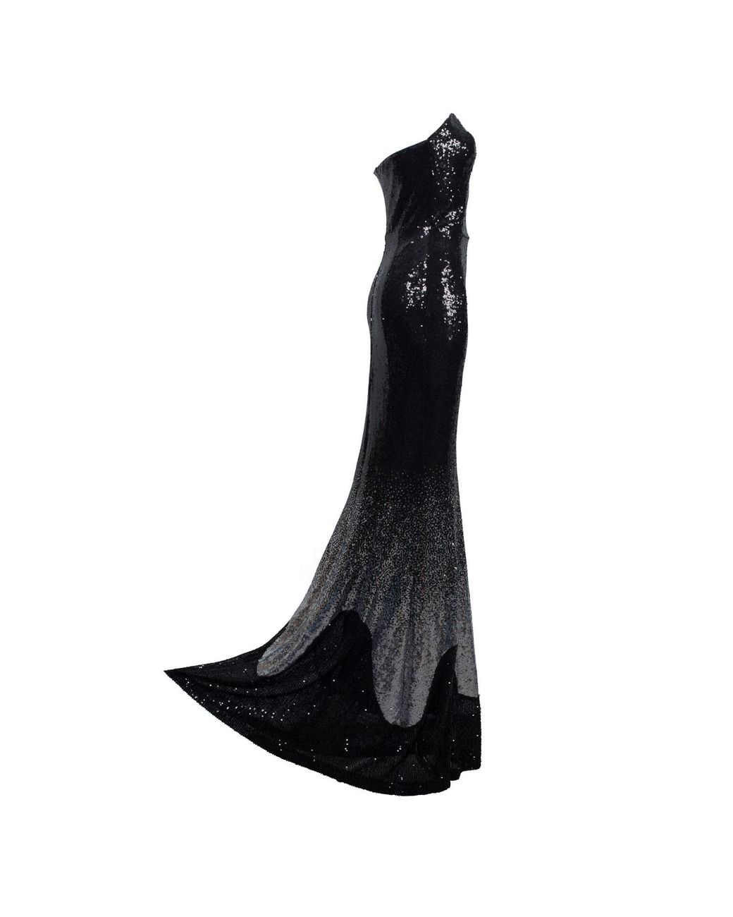 Laura Daili Black Off-Shoulder Elegance Gown