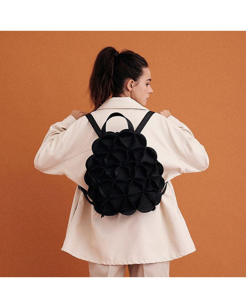 ELEMOOD_Japan Black Blossom Large Backpack