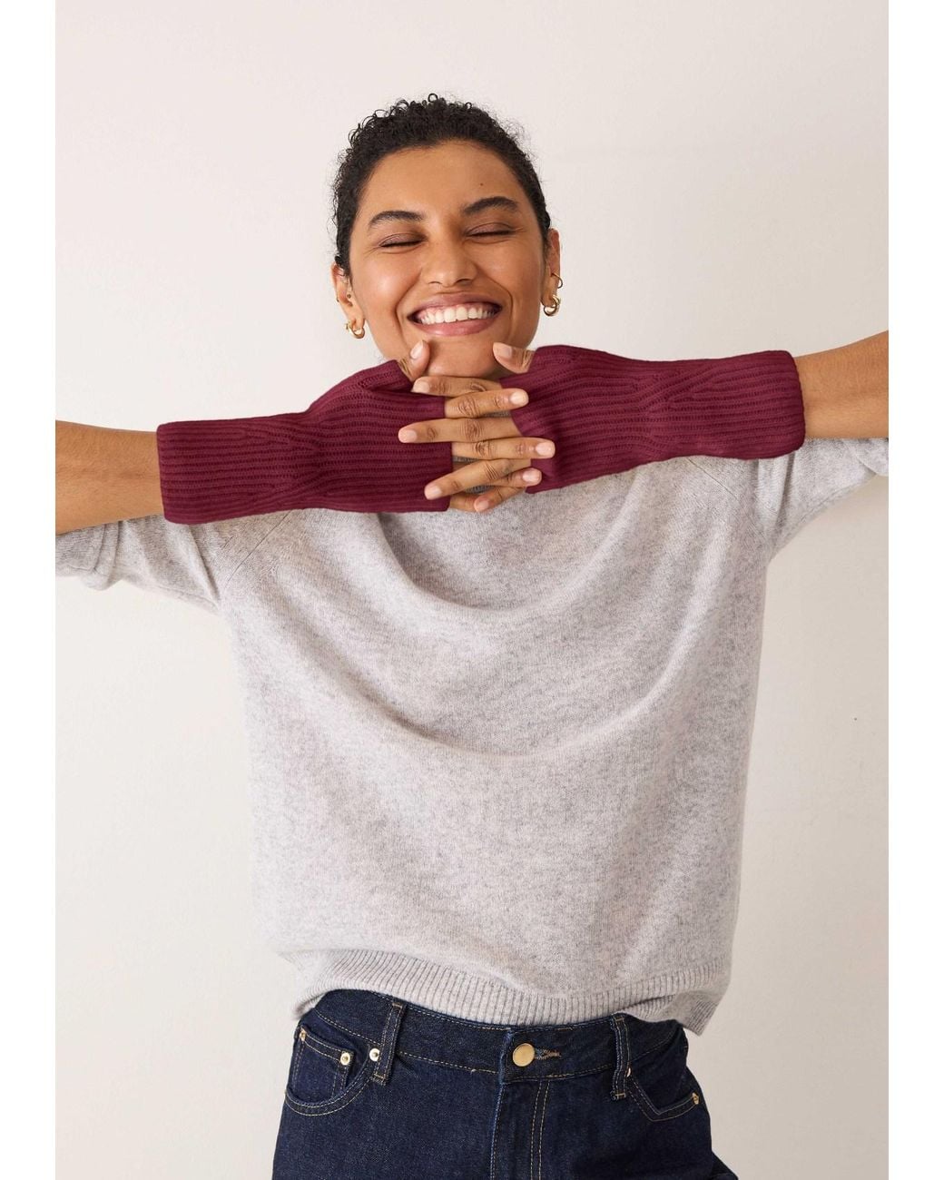 Loop Cashmere Purple Cashmere Mitt